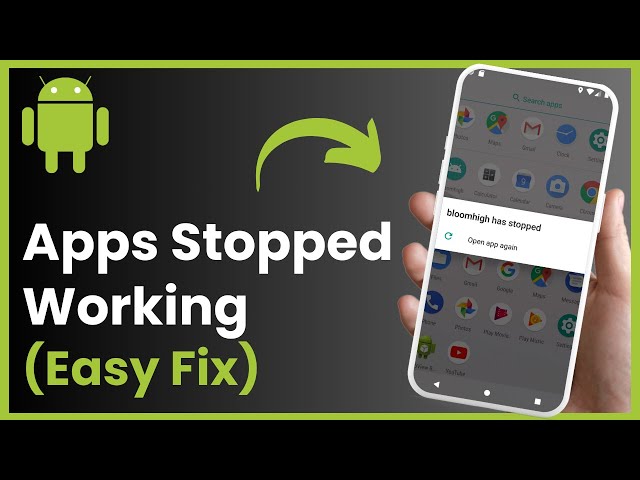 Android app crashes, Fix app freezing Android